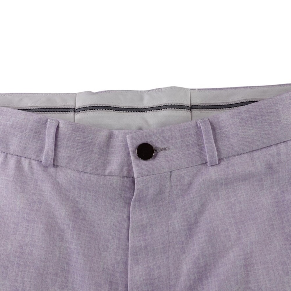 Men's Light Lavender Dress Pants - Classic Flat Front
